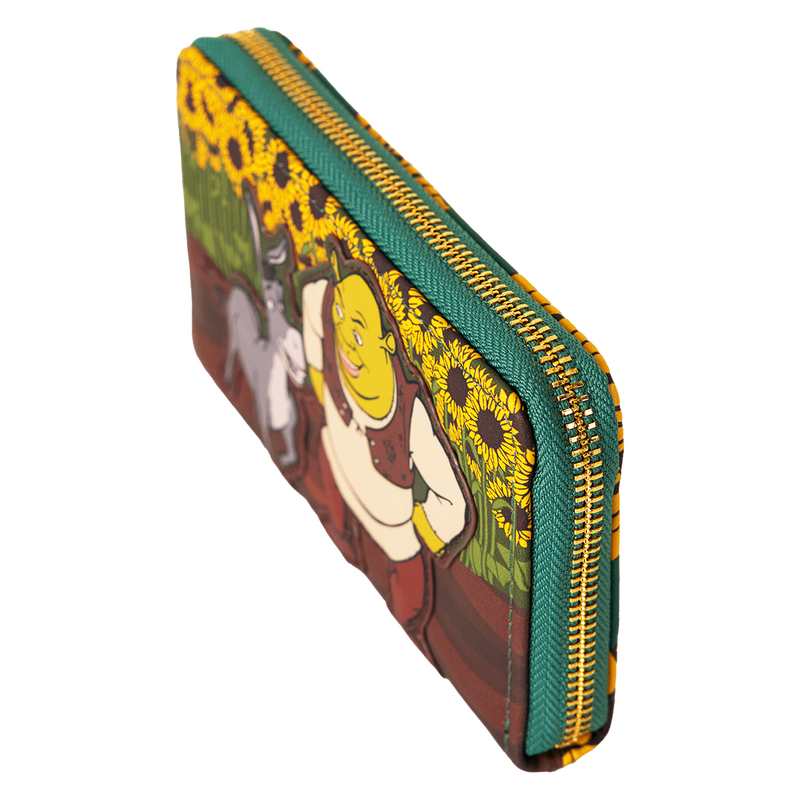 Shrek & Donkey Sunflower Field Zip Around Wallet, , hi-res view 6