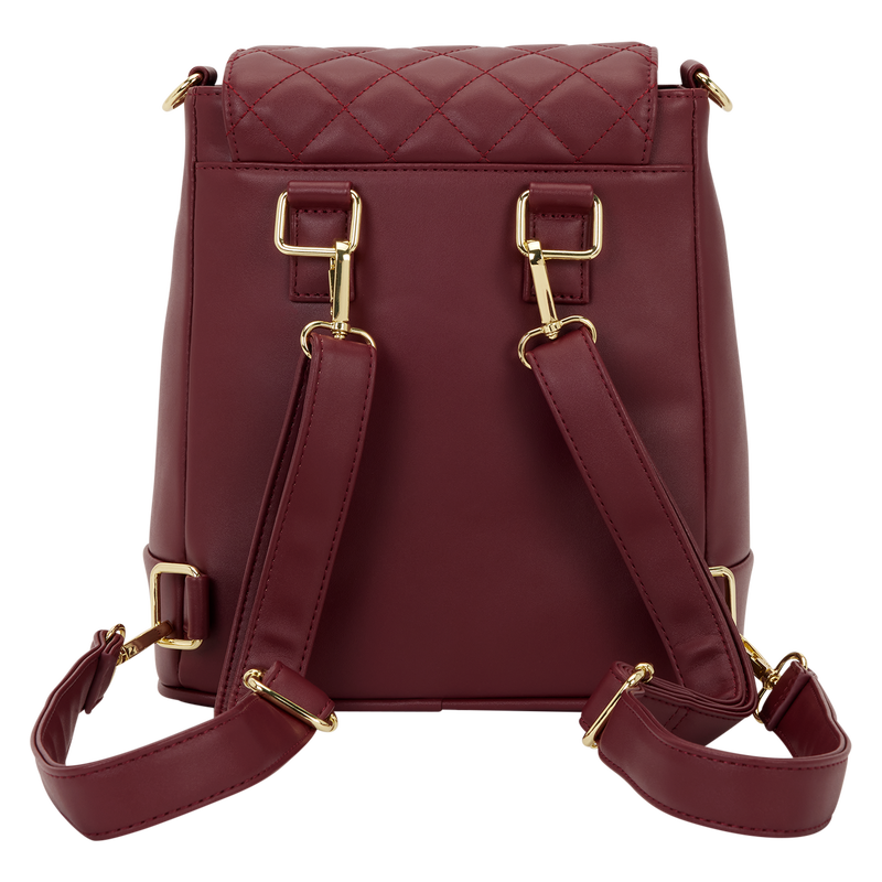 Loungefly The Lilly Red Convertible Mini Backpack & Crossbody Pin Trader Bag, , hi-res view 6