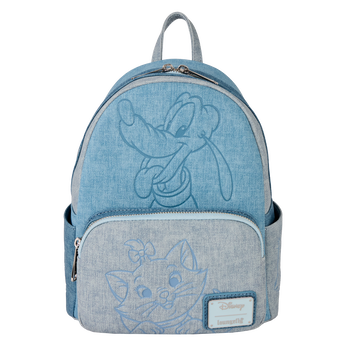 Disney Dogs & Cats Faux Denim Mini Backpack, Image 1