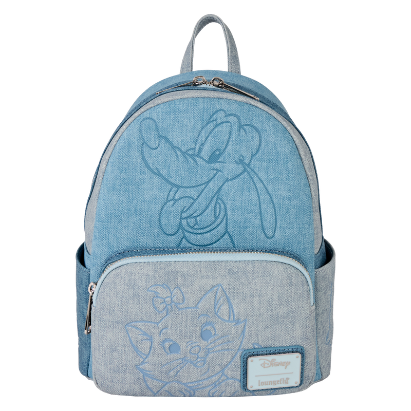Disney Dogs & Cats Faux Denim Mini Backpack, , hi-res view 1