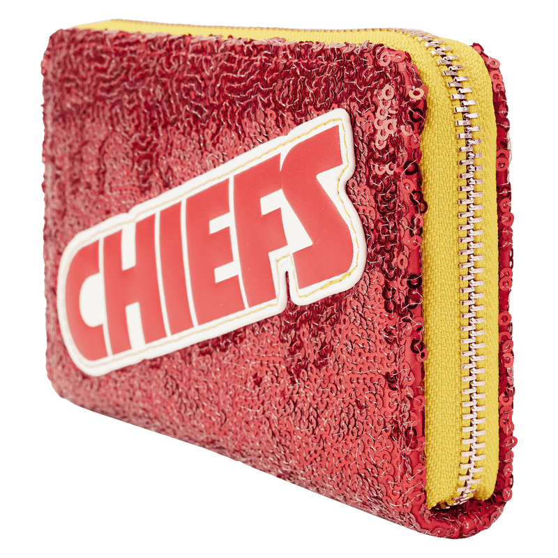 NFL Kansas City Chiefs Sequin Zip Around Wallet, , hi-res view 2