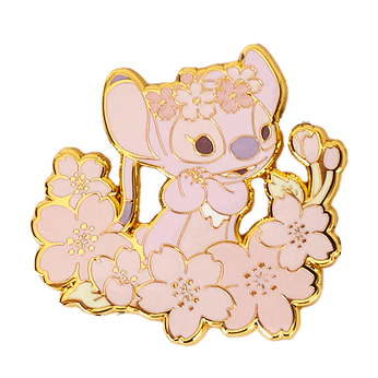 Stitch & Angel Cherry Blossom Mystery Box Pin, Image 2