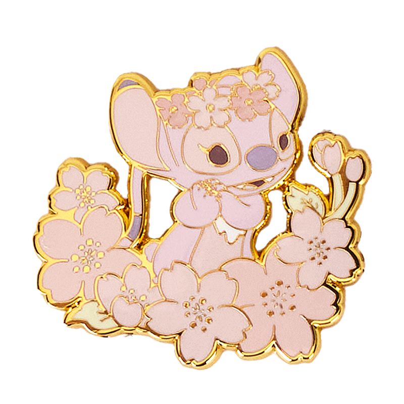 Stitch & Angel Cherry Blossom Mystery Box Pin, , hi-res view 2
