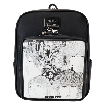 The Beatles Revolver Album Cover Mini Backpack with Record Coin Bag, Image 1
