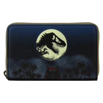 Jurassic Park 30th Anniversary Dino Moon Glow Zip Around Wallet, Image 2