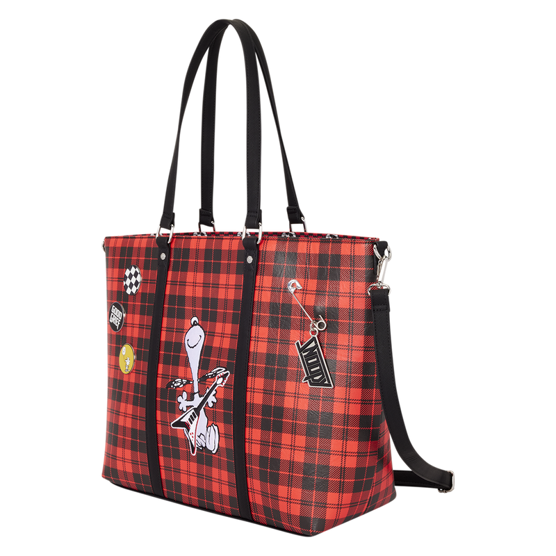 Peanuts Punk Snoopy Grunge Tote Crossbody Bag, , hi-res view 3