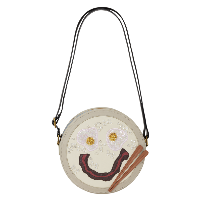 Mulan Congee Smiley Face Crossbody Bag, , hi-res view 1