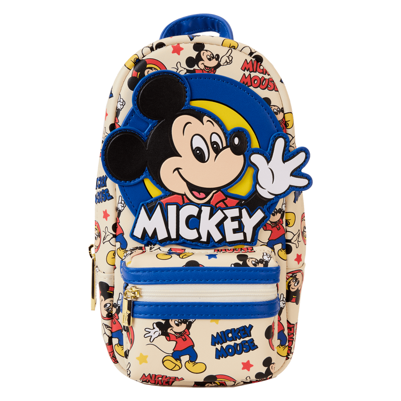 Mickey Mouse Classic All-Over Print Stationery Mini Backpack Pencil Case, , hi-res view 1