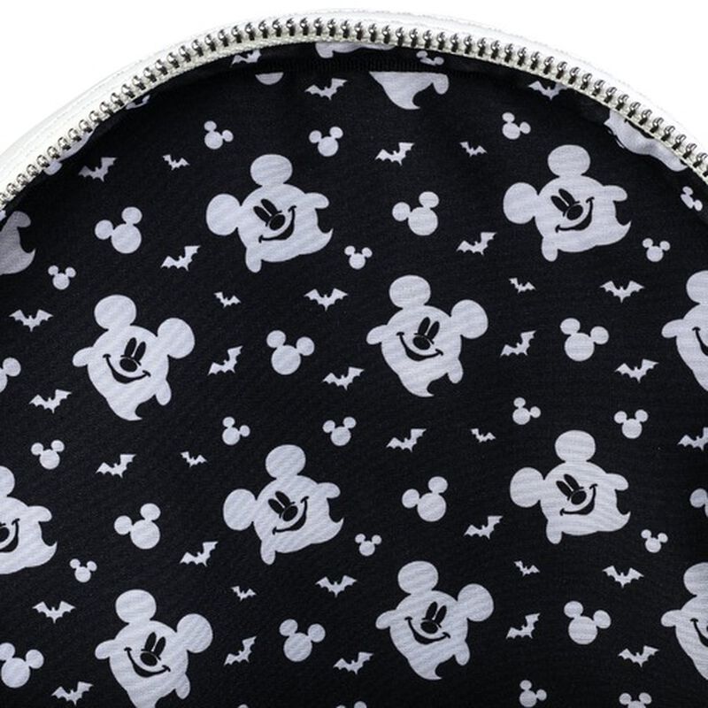Loungefly X Disney Ghost Mickey Glow In The Dark Cosplay Mini Backpack, , hi-res view 5