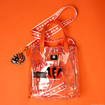 NFL Cincinnati Bengals Clear Convertible Backpack & Tote Bag, , hi-res view 2
