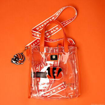 NFL Cincinnati Bengals Clear Convertible Backpack & Tote Bag, Image 2