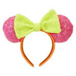 Minnie Mouse Exclusive Color Block Neon Sequin Ear Headband, , hi-res view 1