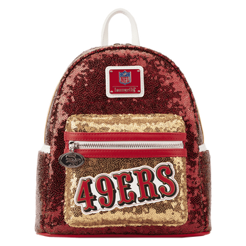 NFL San Francisco 49ers Sequin Mini Backpack, Image 1