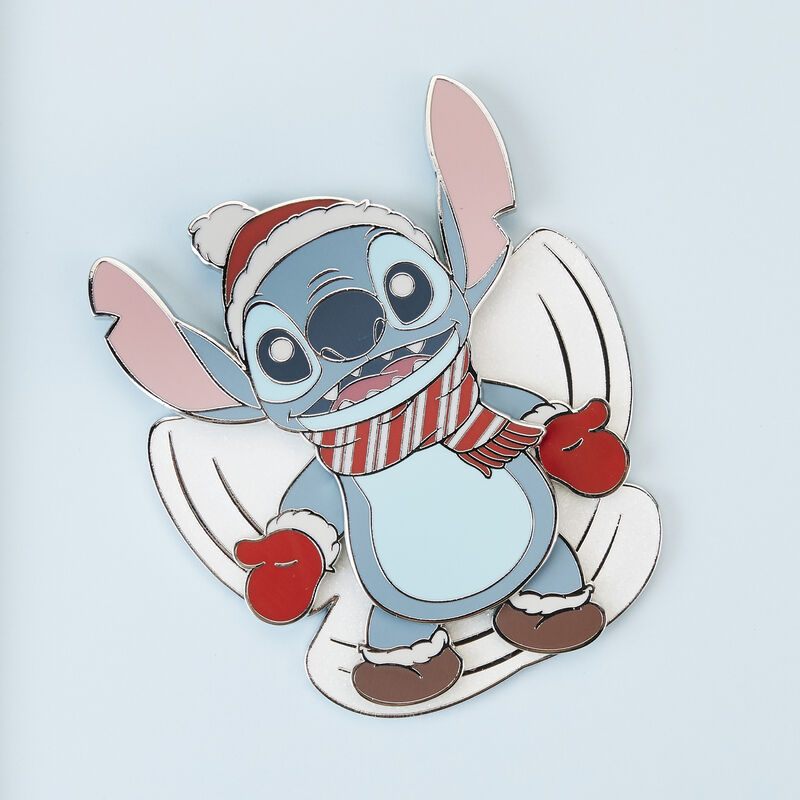 Buy Stitch Holiday Snow Angel 3 Collector Box Sliding Pin at Loungefly.
