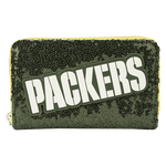 NFL Green Bay Packers Sequin Zip Around Wallet, , hi-res view 1