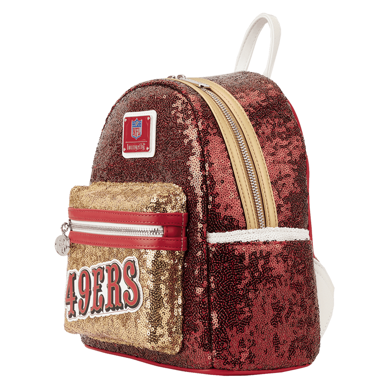 NFL San Francisco 49ers Sequin Mini Backpack, , hi-res view 2