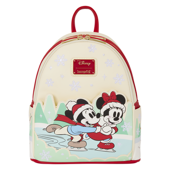 Mickey & Friends Holiday Ice Skating Mini Backpack, , hi-res view 1