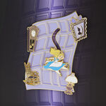 Alice in Wonderland Falling Down the Rabbit Hole 3" Collector Box Pin, , hi-res image number 4