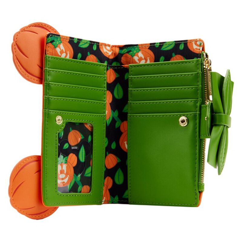 Minnie Mouse Glow in the Dark Pumpkin Flap Wallet, , hi-res view 6