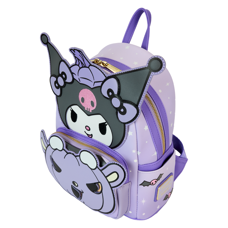 Sanrio Kuromi Pumpkin Light Up Glow Mini Backpack, , hi-res view 5