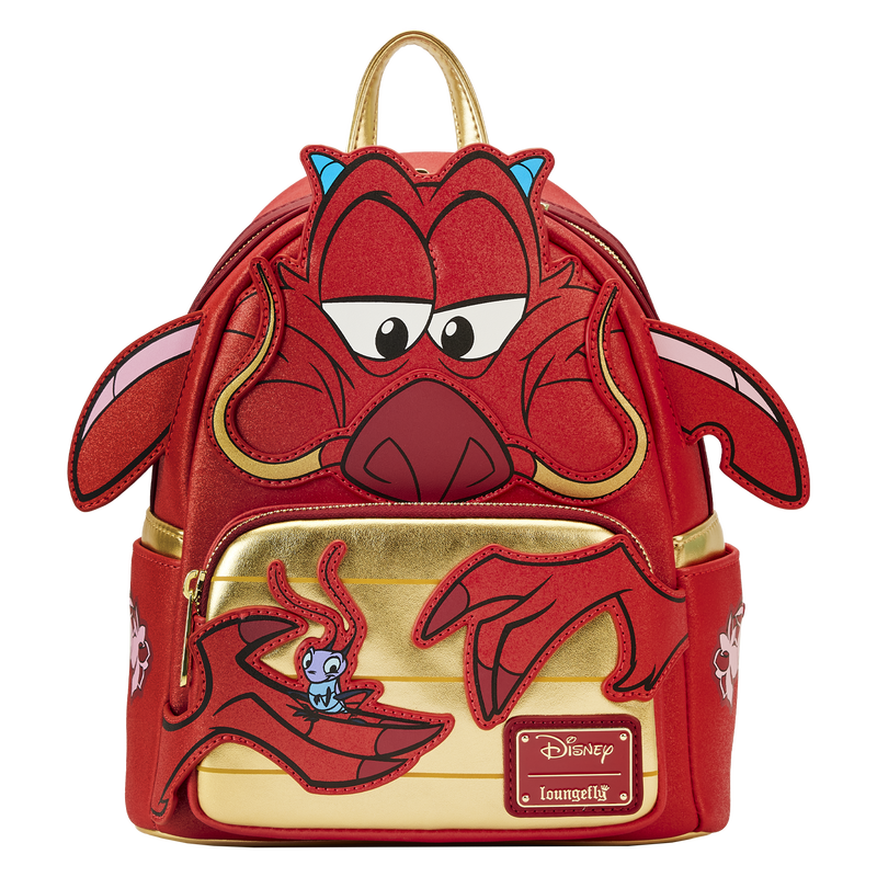 Mulan 25th Anniversary Mushu Glitter Cosplay Mini Backpack, , hi-res image number 1