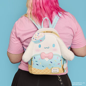 SDCC Limited Edition Sanrio Cinnamoroll™️ Ice Cream Scented Plush Cosplay Mini Backpack, Image 2