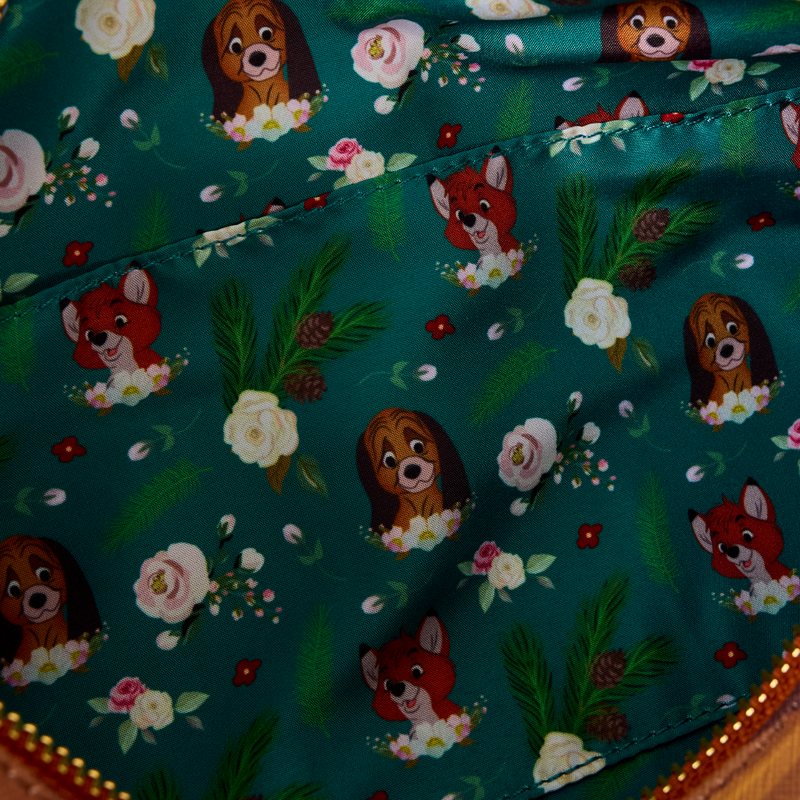 The Fox and the Hound Forest Floral Log Figural Crossbody Bag, , hi-res view 6