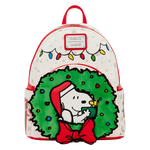 Peanuts Snoopy & Woodstock Holiday Plush Wreath Mini Backpack, , hi-res view 1