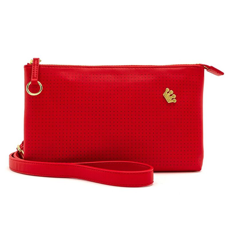 Loungefly Red Pin Trader Double Crossbody Bag, , hi-res view 9
