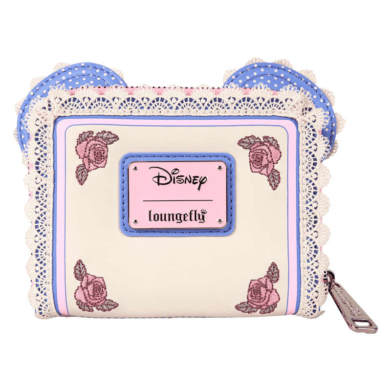 Minnie Mouse Floral and Lace Zip Around Wallet, , hi-res view 3