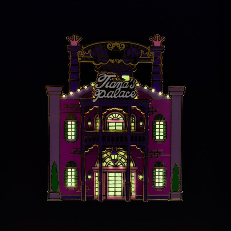 Disney Princess Tiana's Palace Collector Box Glow in the Dark Layered Enamel Pin, , hi-res view 4