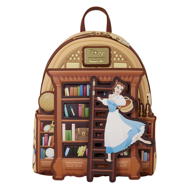 D23 Exclusive Beauty and the Beast Belle Book Shop Mini Backpack, , hi-res view 4