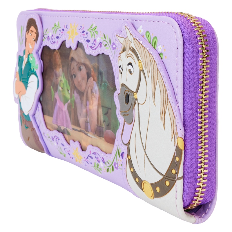 Tangled Rapunzel Princess Series Lenticular Zip Around Wristlet Wallet, , hi-res view 4