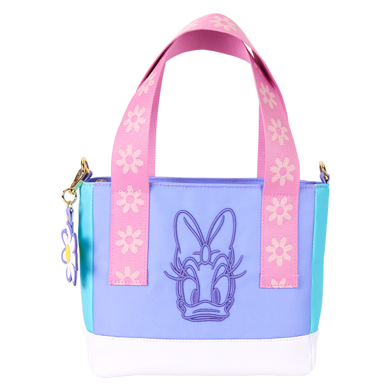Daisy Duck 85th Anniversary Nylon Mini Tote Crossbody Bag, , hi-res view 1