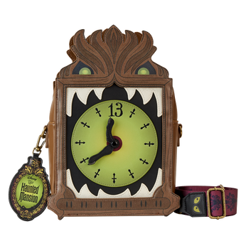 Haunted Mansion Grandfather Clock Glow Crossbody Bag, Image 1