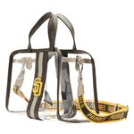 MLB SD Padres Clear Tote Crossbody Stadium Bag with Pouch&nbsp;, , hi-res view 3