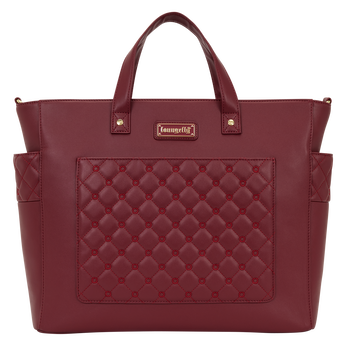 Loungefly The Mo Red Convertible Backpack & Tote Crossbody Pin Trader Bag, Image 1