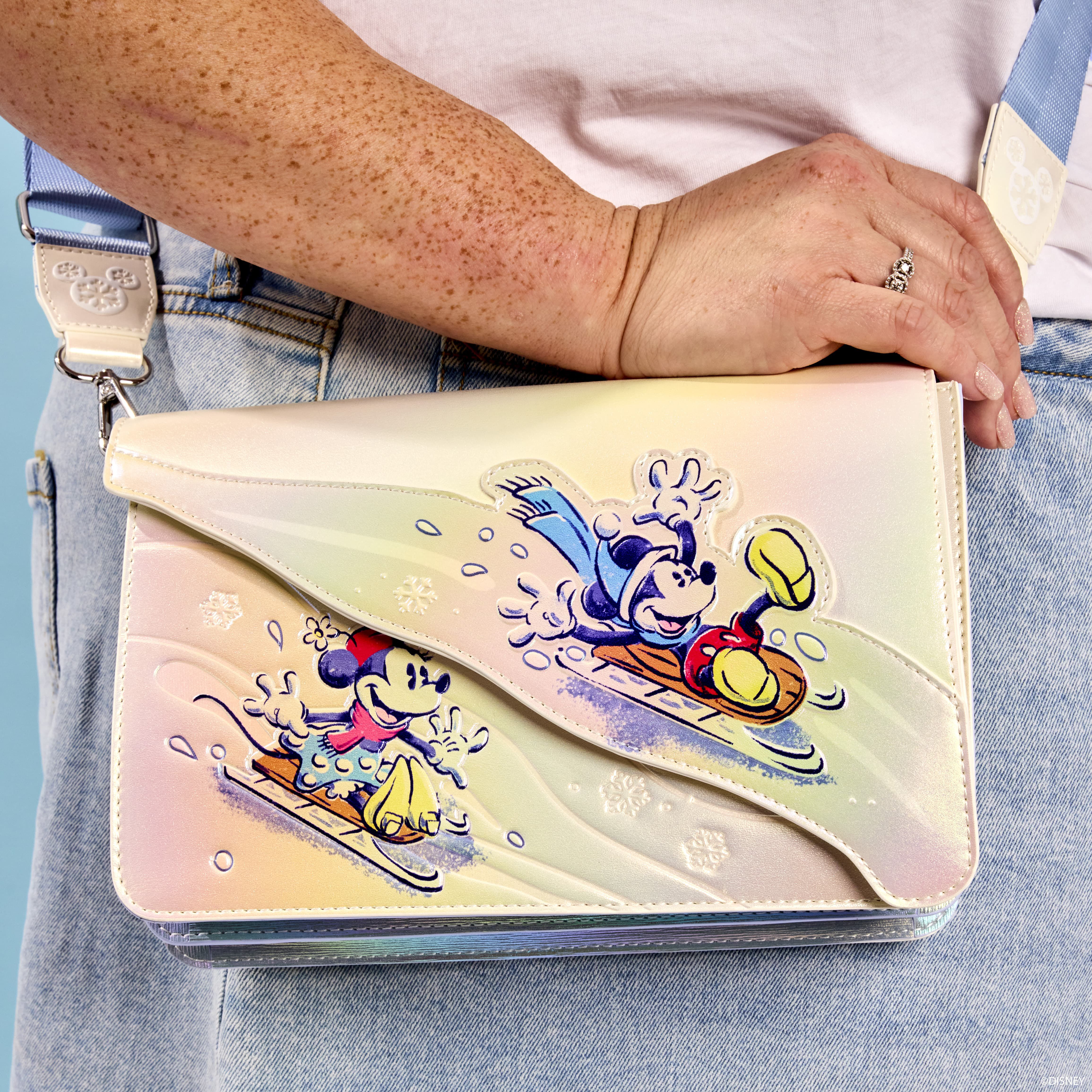 Buy Mickey Friends Winter Wonderland Crossbody Bag at Loungefly