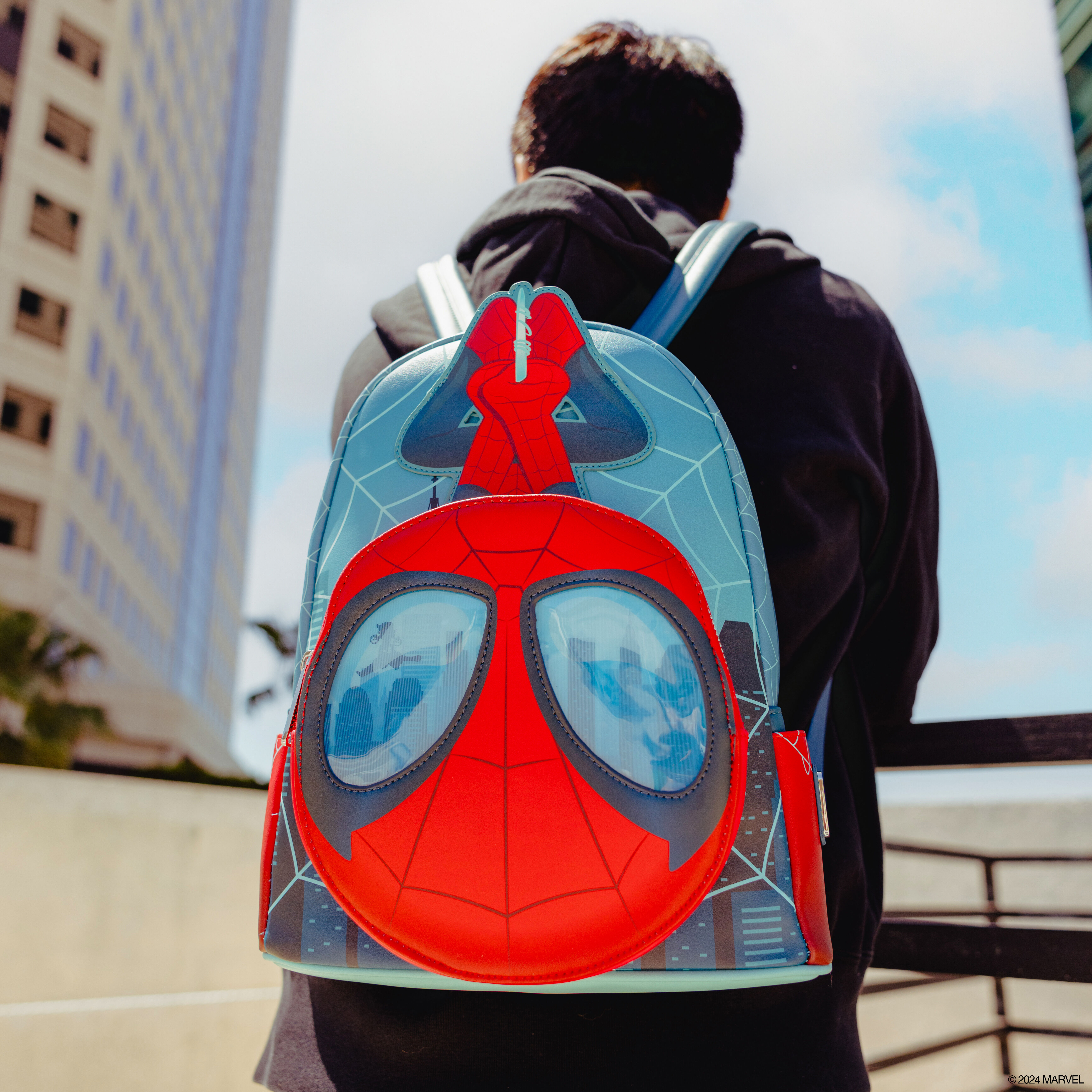Buy SDCC Limited Edition Spider Man Lenticular Glow Mini Backpack at Loungefly