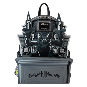 The Haunted Mansion Gargoyle Wallpaper Light Up Glow Mini Backpack, Image 1