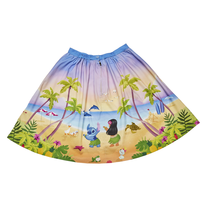 Stitch Shoppe Lilo & Stitch Beach Scene Sandy Skirt, , hi-res view 8