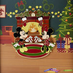 Mickey and Minnie Mouse Fireplace Cocoa 3" Collector Box Pin, , hi-res image number 5