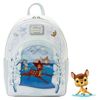 Limited Edition Bundle Exclusive - Bambi on Ice Lenticular Mini Backpack and Pop! Bambi (Flocked), Image 1