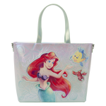 The Little Mermaid Ariel, Flounder, & Sebastian Tote Bag with Coin Bag, , hi-res view 5