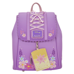 Tangled Rapunzel Exclusive Floral Flap Mini Backpack with Coin Bag, , hi-res view 1