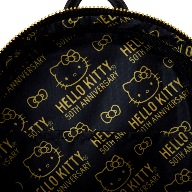 Sanrio Hello Kitty 50th Anniversary Metallic Gold Mini Backpack, , hi-res view 7