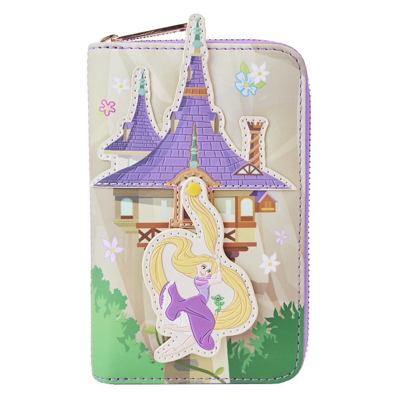 Tangled Rapunzel Swinging from the Tower Zip Around Wallet, , hi-res view 1