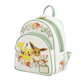 Pok&eacute;mon Pikachu And Eevee Floral Mini Backpack, Image 2
