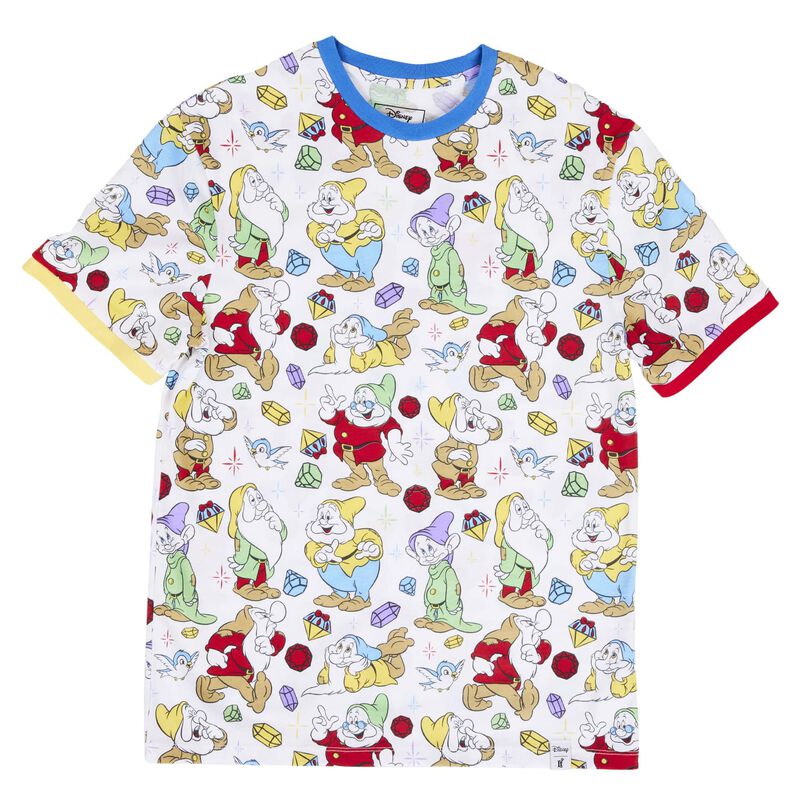 Snow White and the Seven Dwarfs Tri-Color Ringer Tee, , hi-res view 6