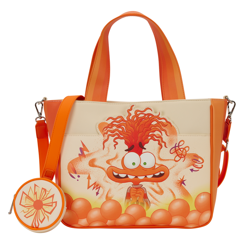 Inside Out 2 Anxiety Glow Tote Crossbody Bag with Coin Bag, , hi-res view 1